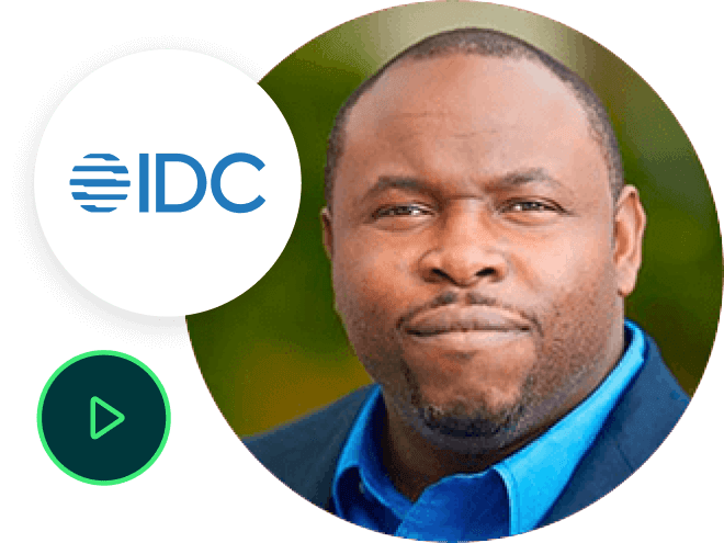 Cash in on change: Mastering AR trends for success webinar image with IDC logo and research director headshot