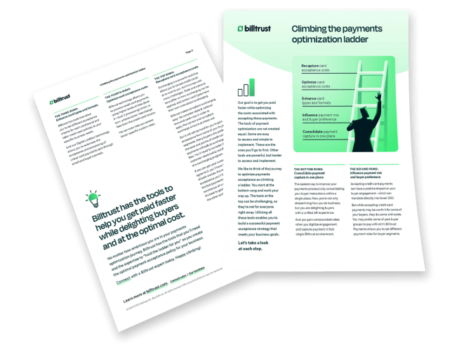 Climbing the payments optimization ladder tip sheet mockup