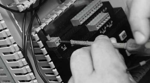 person working in computer