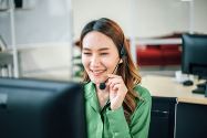 Product support agent on phone