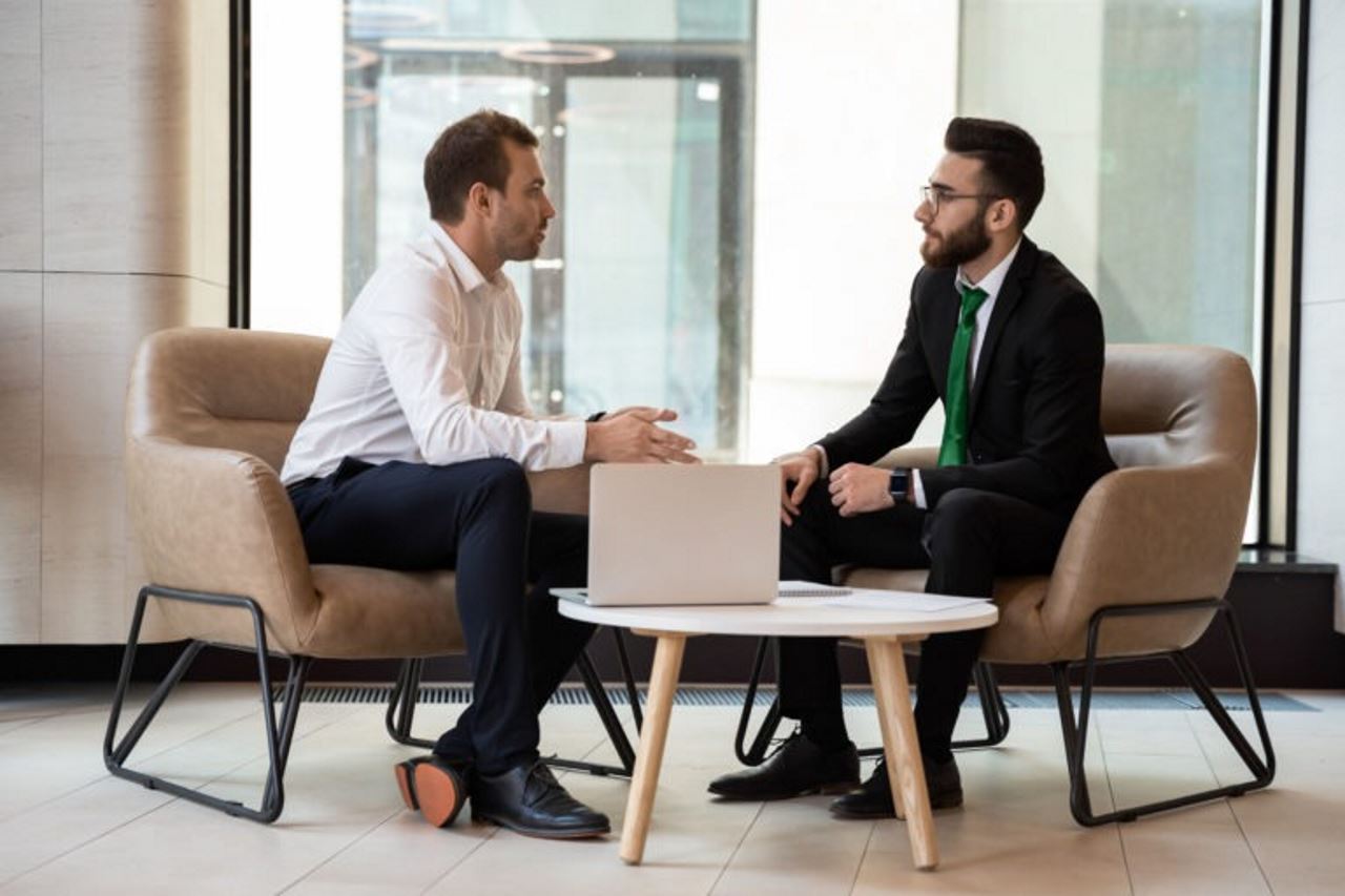 men having a business meeting