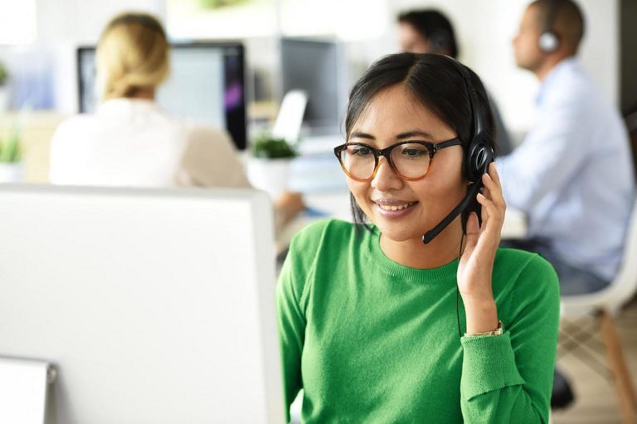 collection professional woman taking a call