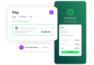 Mobiele versie van interface van debiteurenbeheer transformeren met AI met betaalscherm