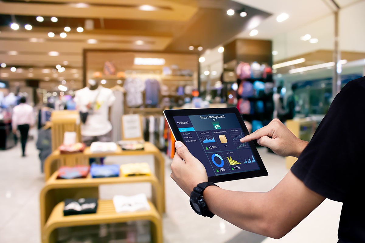 Using software in a retail environment