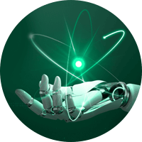 AI in accounts receivable_AI robotic hand graphic