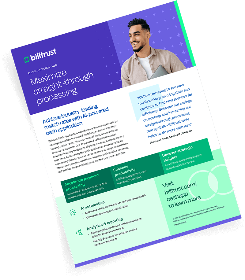 Maximize straight-through processing with AI-powered cash application.